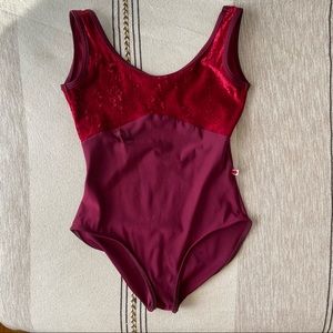 Yumiko Anna red nylon + velvet L